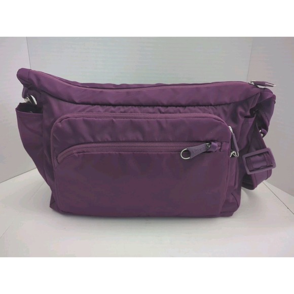 Pacsafe Handbags - Pacsafe For Ebags Anti-Theft Crossbody Strap RFID Travel Bag Purple EB2110-03